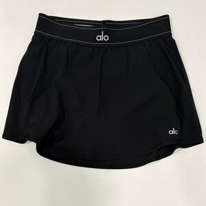 ALO Yoga Black Match Point Skirt like new